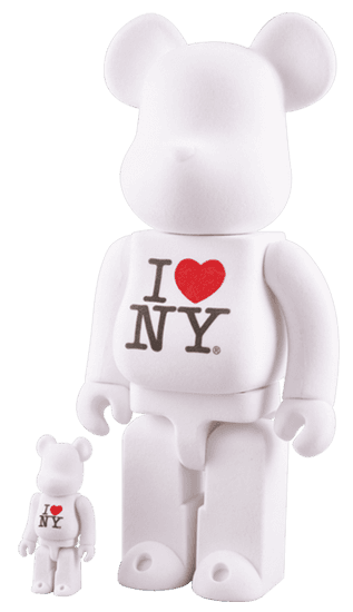 I Love NY (2pc) 100% BE@RBRICK
