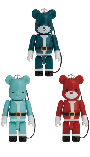 Bear Santa Strap (Forest Green / Mint Green / Strawberry) Strap BE@RBRICK