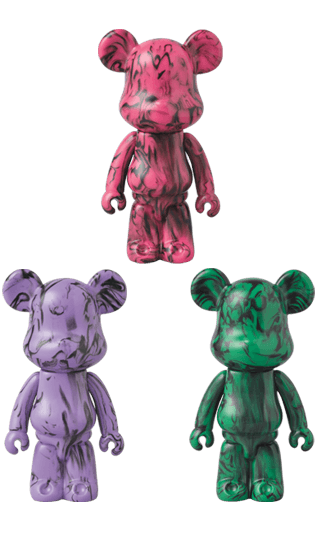 Kumabrick Marble 100% BE@RBRICK