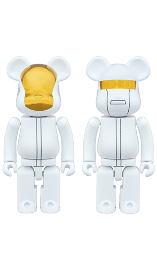 Chogokin Daft Punk (White Suits Ver.) 2-Pack 100% BE@RBRICK