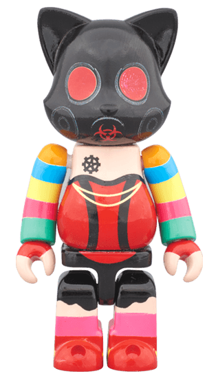 NY@BRICK "Fusen Kaishu Topology" (Cyber New New + Kamen Joshi + Okitsu Shiranami) 100% BE@RBRICK