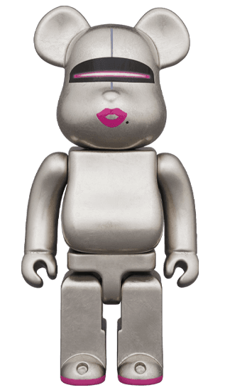 Kutani Hajime Sorayama (Pure Platinum Leaf) 400% BE@RBRICK