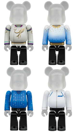 YUZU x BE@RBRICK for ANA Historic Costume Collection 100% BE@RBRICK