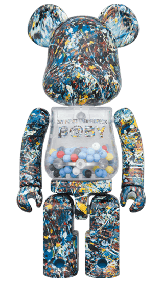 Chogokin MY FIRST Jackson Pollock Studio Ver. 100% BE@RBRICK