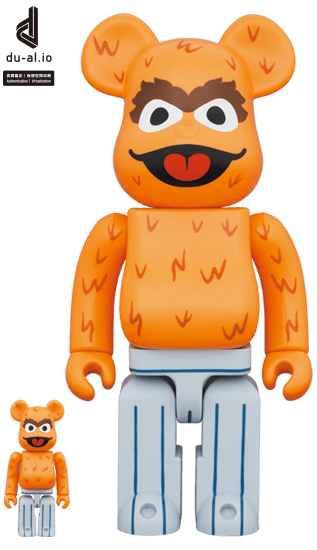BE@RBRICK figure: OSCAR THE GROUCH (The Original Orange Fur Ver.)