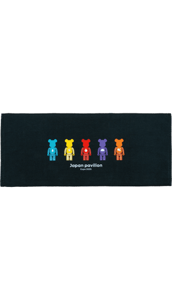 Osaka Kansai Expo Face Towel (Element) 100% BE@RBRICK