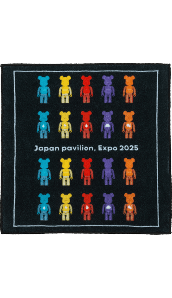 Osaka Kansai Expo Towel Handkerchief (Element) 100% BE@RBRICK
