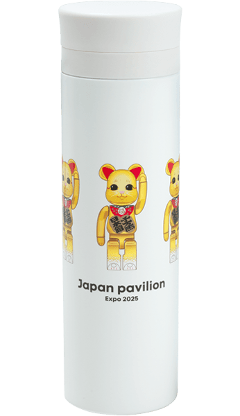 Osaka Kansai Expo Stainless Bottle (Maneki Neko) 100% BE@RBRICK