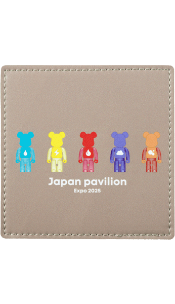 Osaka Kansai Expo Faux Leather Coaster (Element) 100% BE@RBRICK