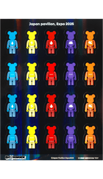 Osaka Kansai Expo Glitter Sticker (Element) 100% BE@RBRICK