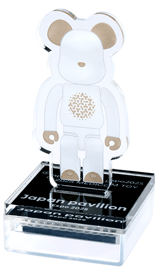 Osaka Kansai Expo Acrylic Stand Stamp 100% BE@RBRICK
