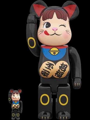 BE@RBRICK figure: Maneki Neko Peko-chan Black