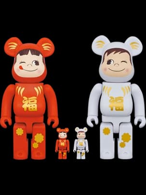 BE@RBRICK figure: Daruma Peko-chan & Poko-chan (4pc Set)