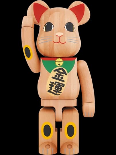 BE@RBRICK figure: Karimoku Maneki Neko II