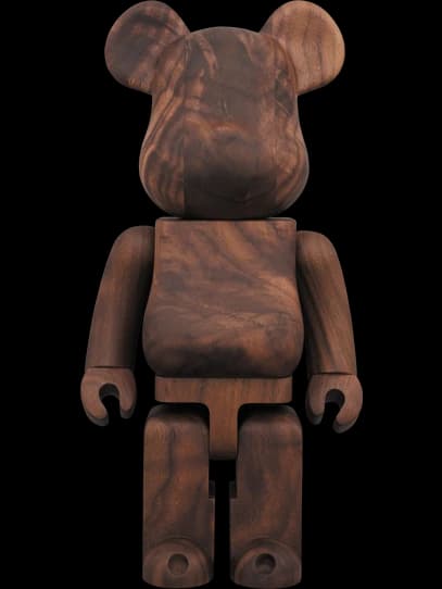 BE@RBRICK figure: Karimoku Burl Walnut