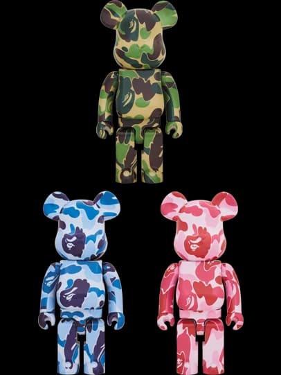 Abc Camo Green/Blue/Pink BE@RBRICK