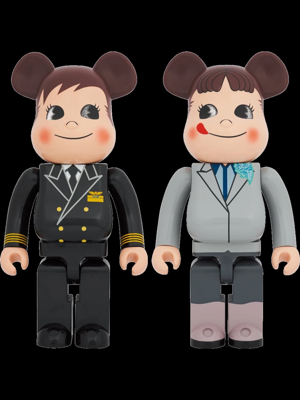 <ANA original>BE@RBRICK for ANA CAPTAIN Poco-chan & CA 10th generation Peko-chan set of 2 BE@RBRICK