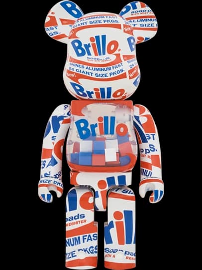 "Brillo" 2022 BE@RBRICK by Andy Warhol