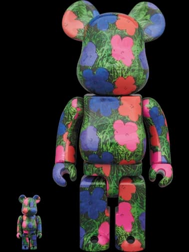 “Flowers” BE@RBRICK by Andy Warhol
