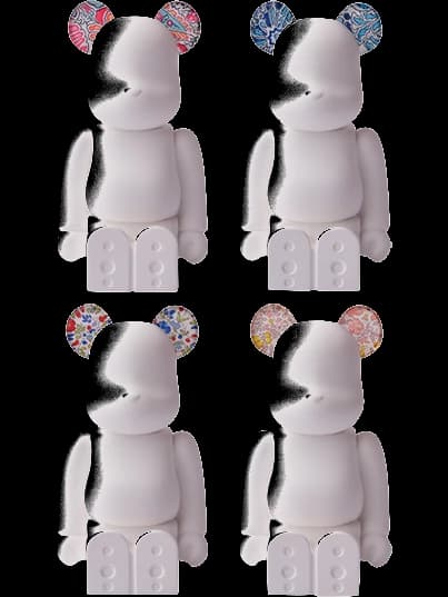 AROMA ORNAMENT No.0 LIBERTY FABRICS Abbey Road PINK/Abbey Road BLUE/Katie and Millie MULCH COLOR/Katie and Millie NATURAL COLOR BE@RBRICK