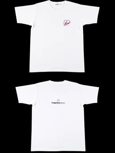 BE@RTEE fragmentdesign-VINTAGE CUSTOM 2 (WHITE×PINK) BE@RBRICK