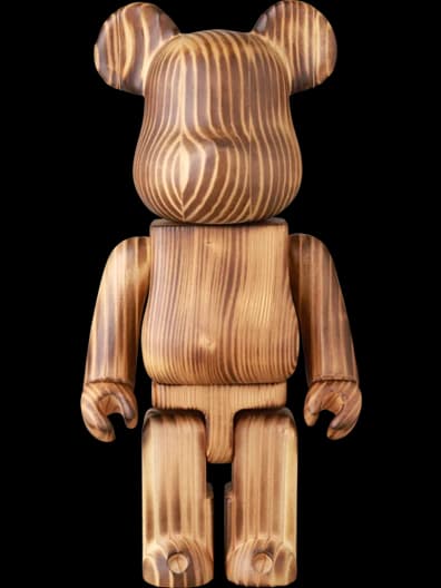 BE@RBRICK figure: Karimoku Burn Wood