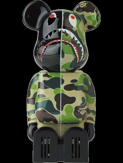 cleverin BE@RBRICK ABC CAMO SHARK BE@RBRICK