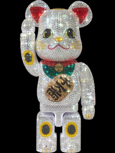 CRYSTAL DECORATE 招き猫 千万両 BE@RBRICK