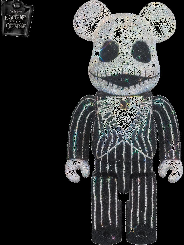 CRYSTAL DECORATE Jack Skellington 《Scheduled to be shipped within 3 to 6 months from order》 BE@RBRICK
