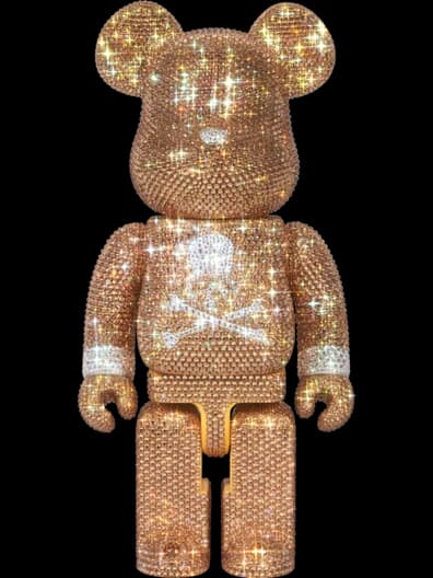 CRYSTAL DECORATE mastermind JAPAN GOLD & SILVER Ver. BE@RBRICK