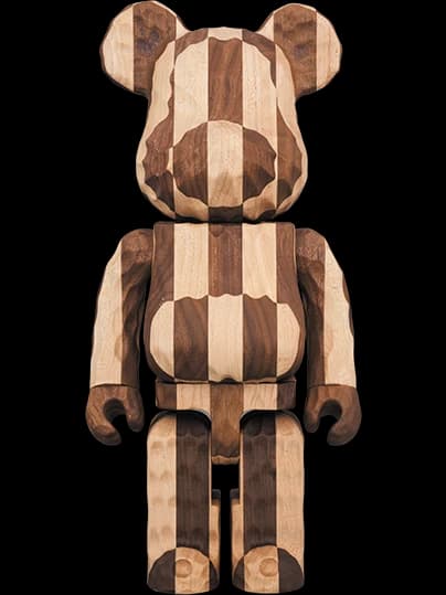 BE@RBRICK figure: カリモク fragmentdesign carved wooden - LONGITUDINAL CHESS