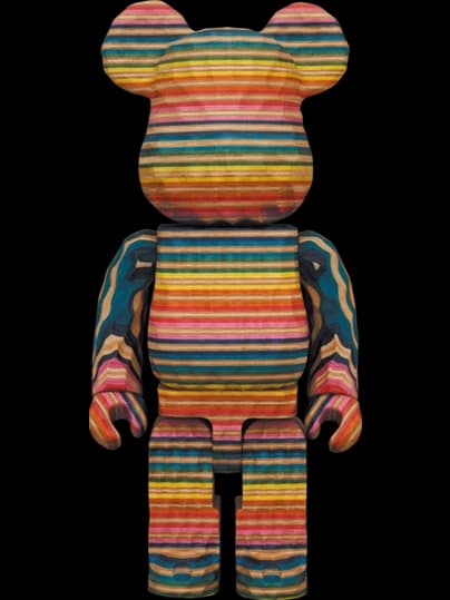 BE@RBRICK figure: x Fragment Design x HAROSHI Carved Wooden