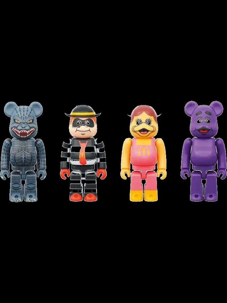vs McDonalds Set of 4 BE@RBRICK