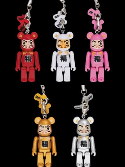 Happy Daruma (Red/White/Pink/Gold/Silver) BE@RBRICK