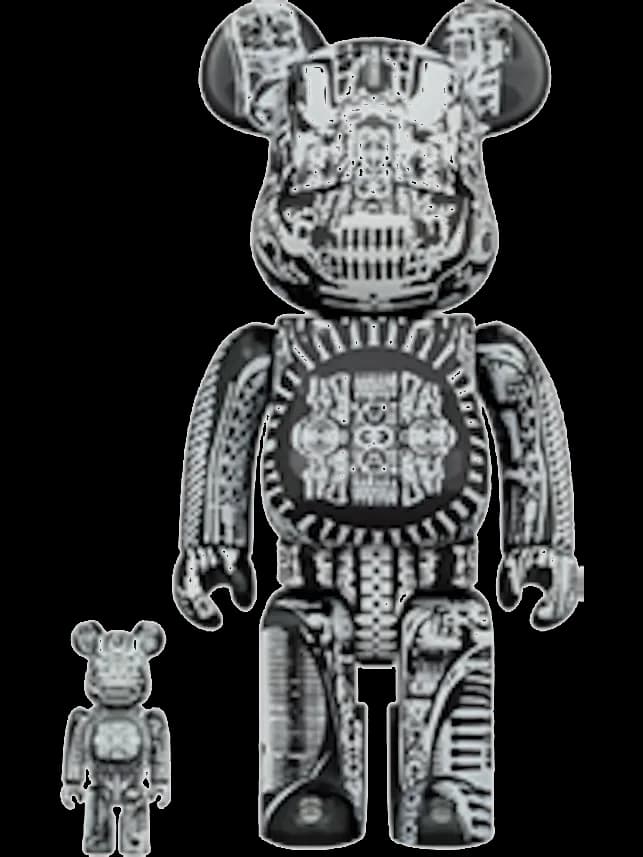 HR GIGER & Set Black Chrome BE@RBRICK