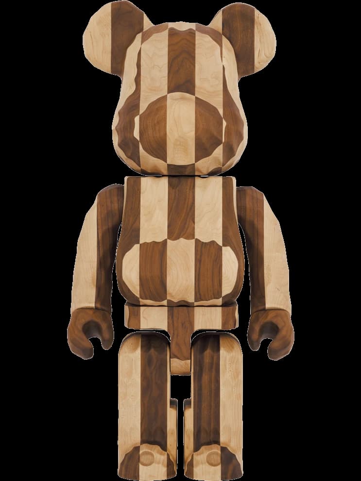 BE@RBRICK figure: Karimoku fragmentdesign carved wooden - LONGITUDINAL CHESS