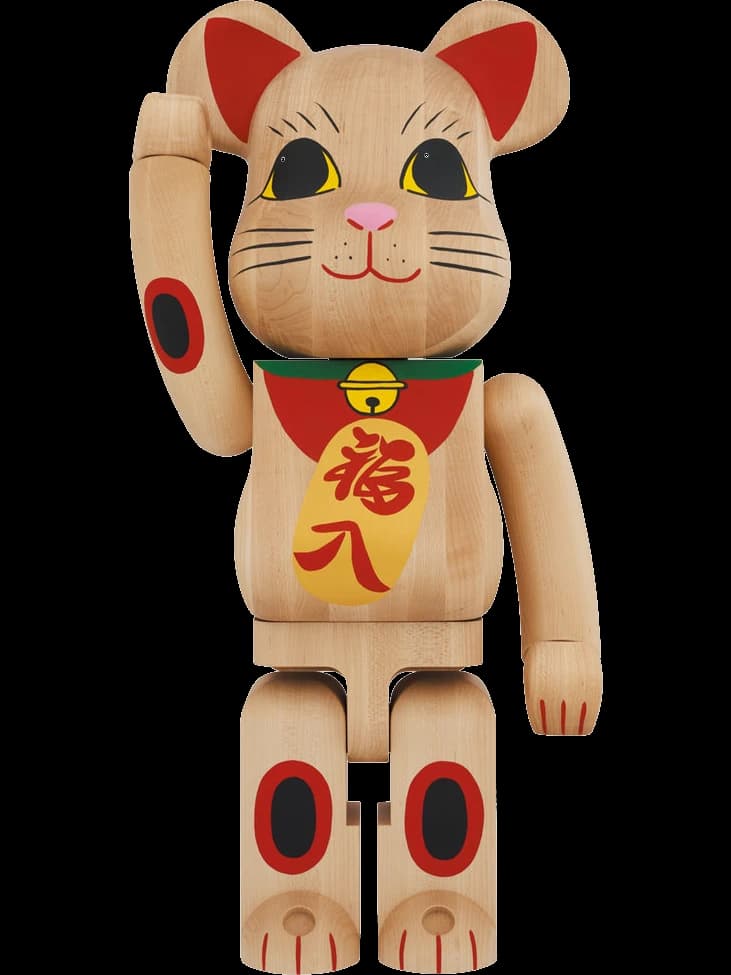 BE@RBRICK figure: Karimoku Maneki Neko 3