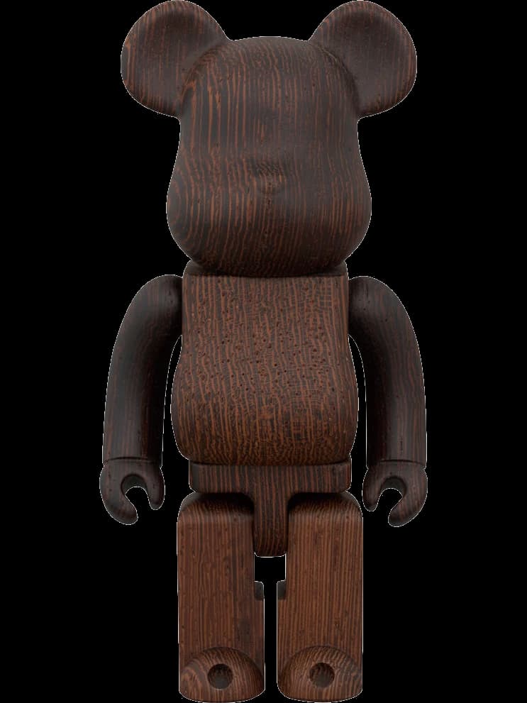 BE@RBRICK figure: Karimoku Wenge