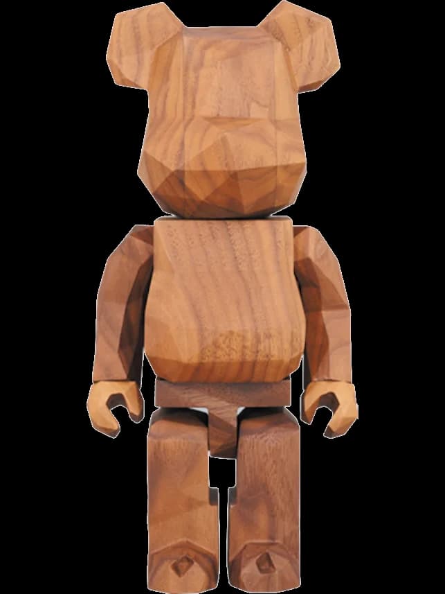 BE@RBRICK figure: Karimoku x Fragment (Polygon) Wood
