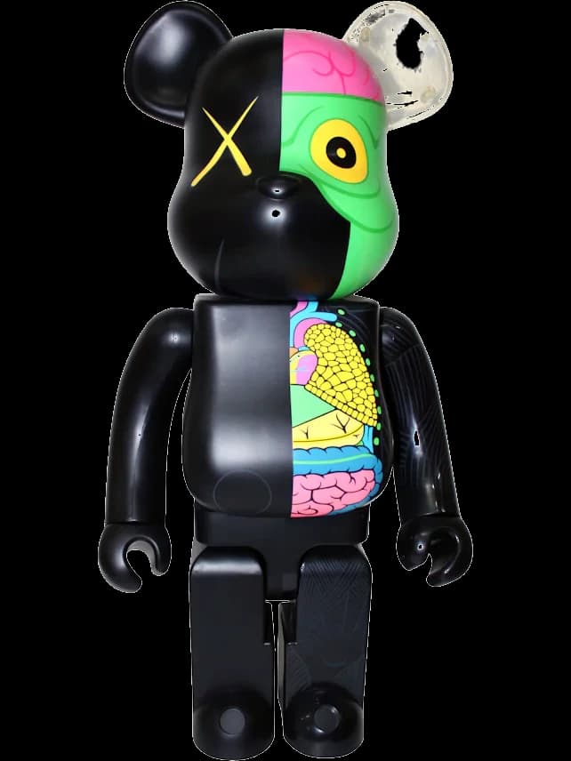 Dissected Black BE@RBRICK by KAWS