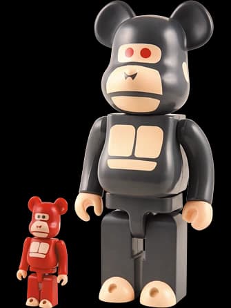 Little Friend (red) / Little Friend (black) BE@RBRICK