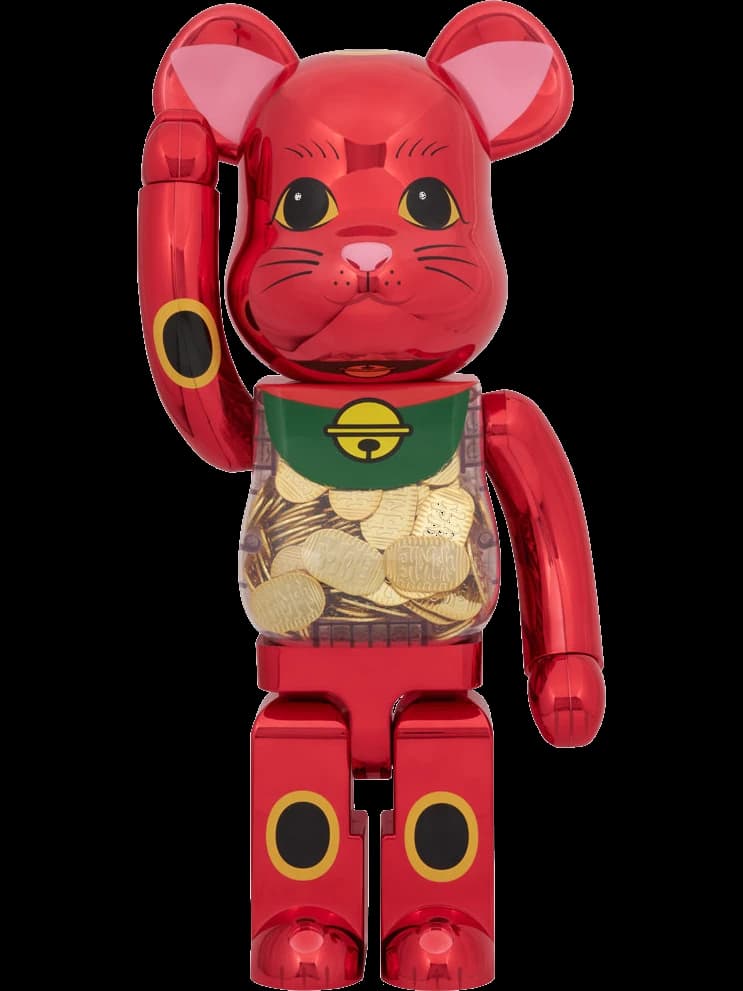 with Koban Ten million ryo Plum Gold Plated BE@RBRICK
