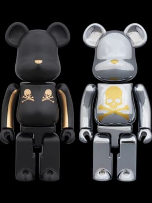 超合金 mastermind JAPAN 2pack GOLD STRIPE & CHROME SILVER BE@RBRICK