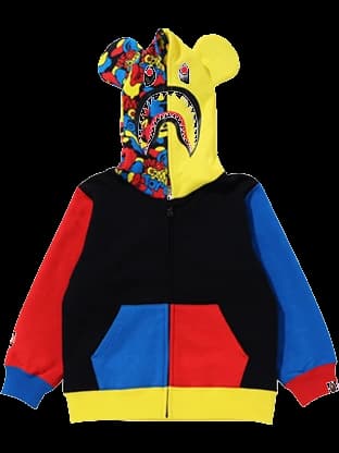 Medicom Toy Be@r Shark Full Zip Hoodie (kids) BE@RBRICK
