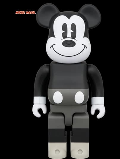 B&W Ver.(MICKEY MOUSE & FRIENDS) BE@RBRICK