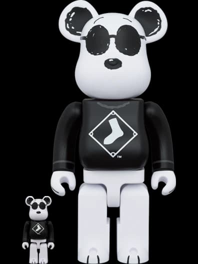 × Peanuts Be@rbrick Snoopy(white Sox) BE@RBRICK