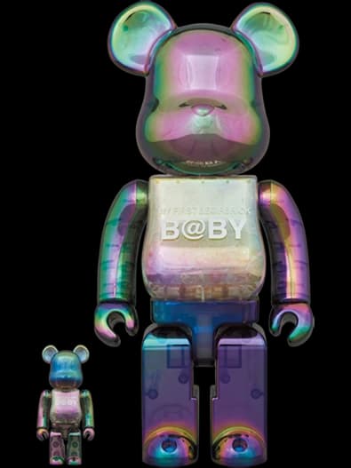BABY CLEAR BLACK CHROME Ver. BE@RBRICK