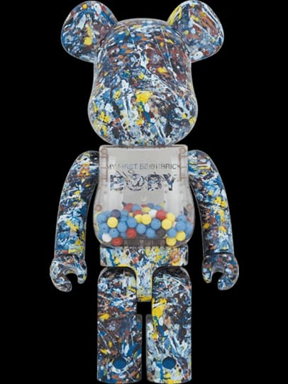 My First Baby x Jackson Pollock Bearbrick BE@RBRICK