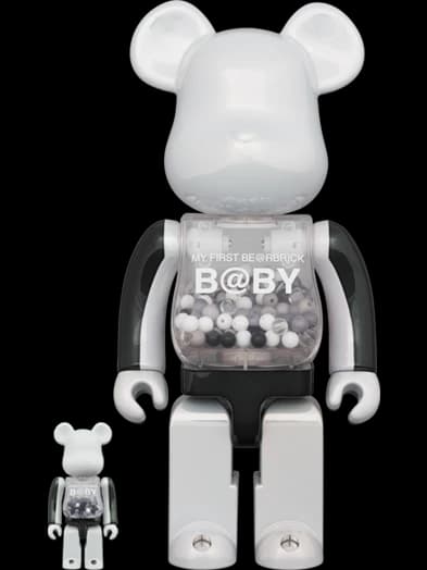 B@BY BLACK & WHITE CHROME Ver. BE@RBRICK