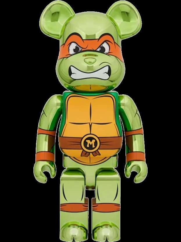 Nickelodeon Teenage Mutant Ninja Turtles Michelangelo Chrome BE@RBRICK
